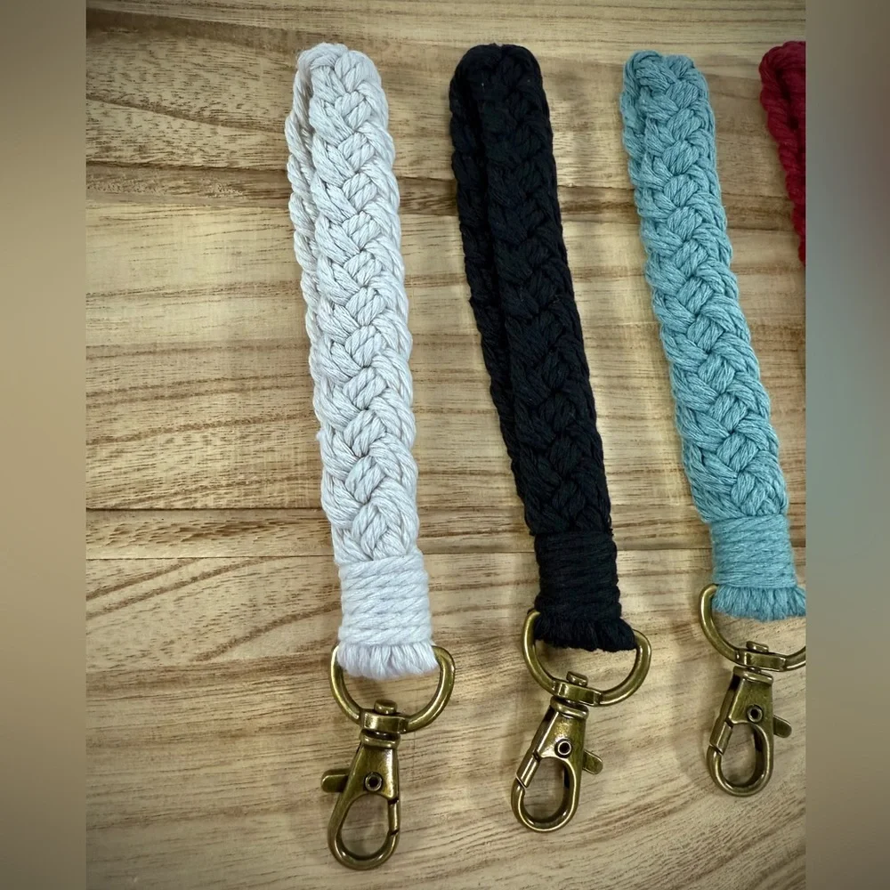 Braided Woven Wrislet Keychain‎ Strap